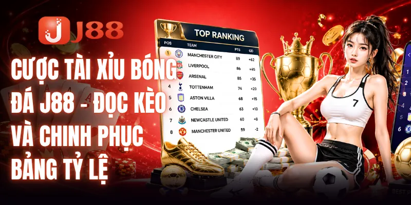 Cược Tài Xỉu Bóng Đá J88 - Đọc Kèo Và Chinh Phục Bảng Tỷ Lệ 3 Cược Tài Xỉu Bóng Đá J88
